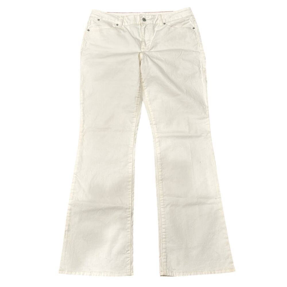 Talbots Women's Heritage Bootcut Jean White Size 12/31